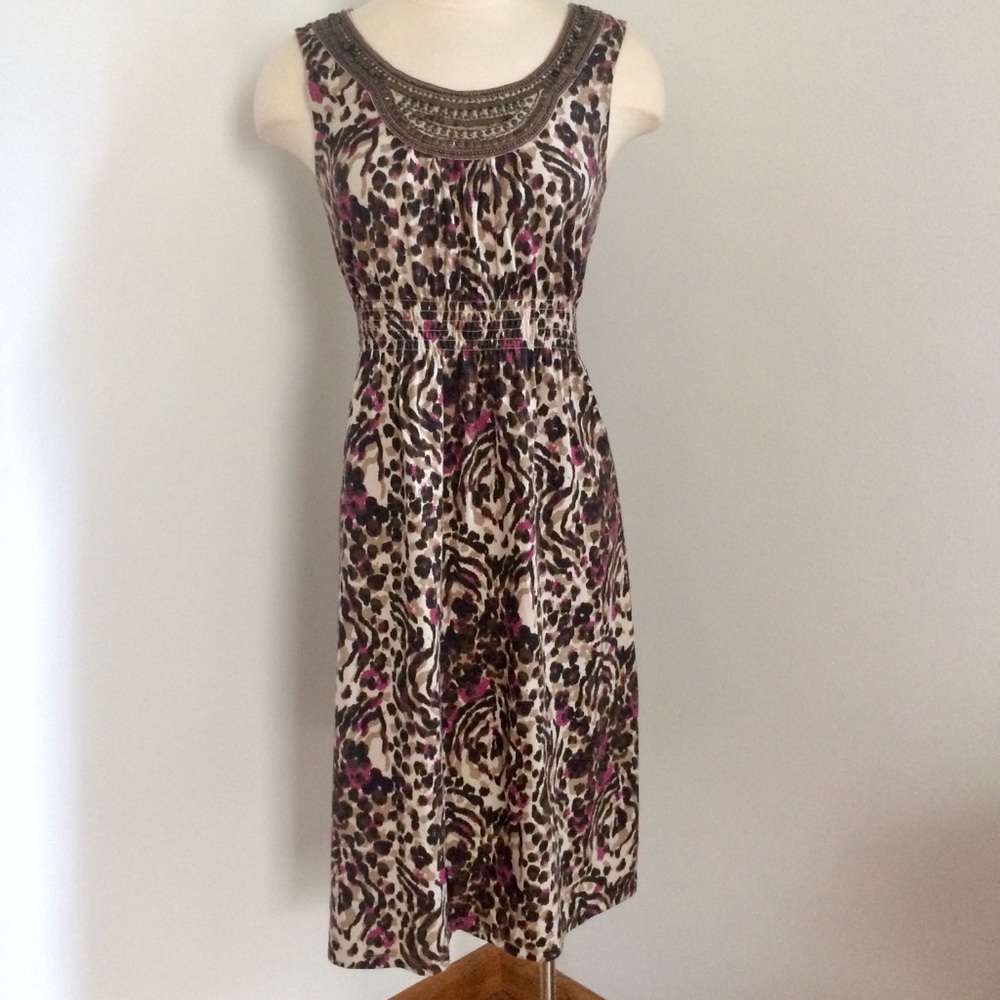 Charter Club Petite leopard print dress